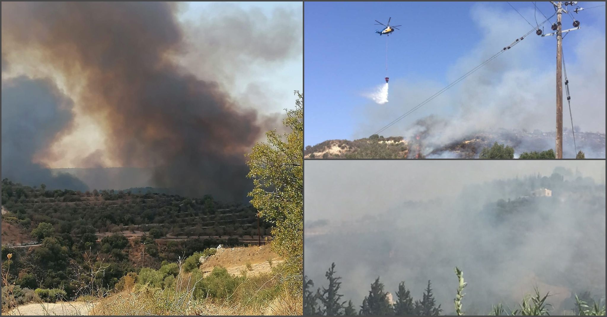 Πύρινος εφιάλτης στην Πάφο: Εντολή για εκκένωση χωριού (ΒΙΝΤΕΟ&ΦΩΤΟ)