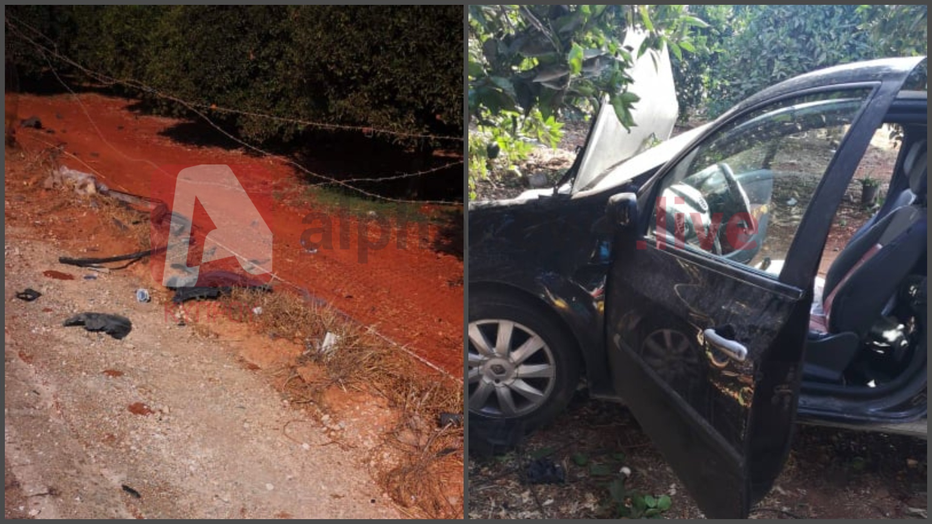 ΦΩΤΟ: Προσέκρουσε σε πορτοκαλεώνα κι εγκλωβίστηκε στα συντρίμια του οχήματος του