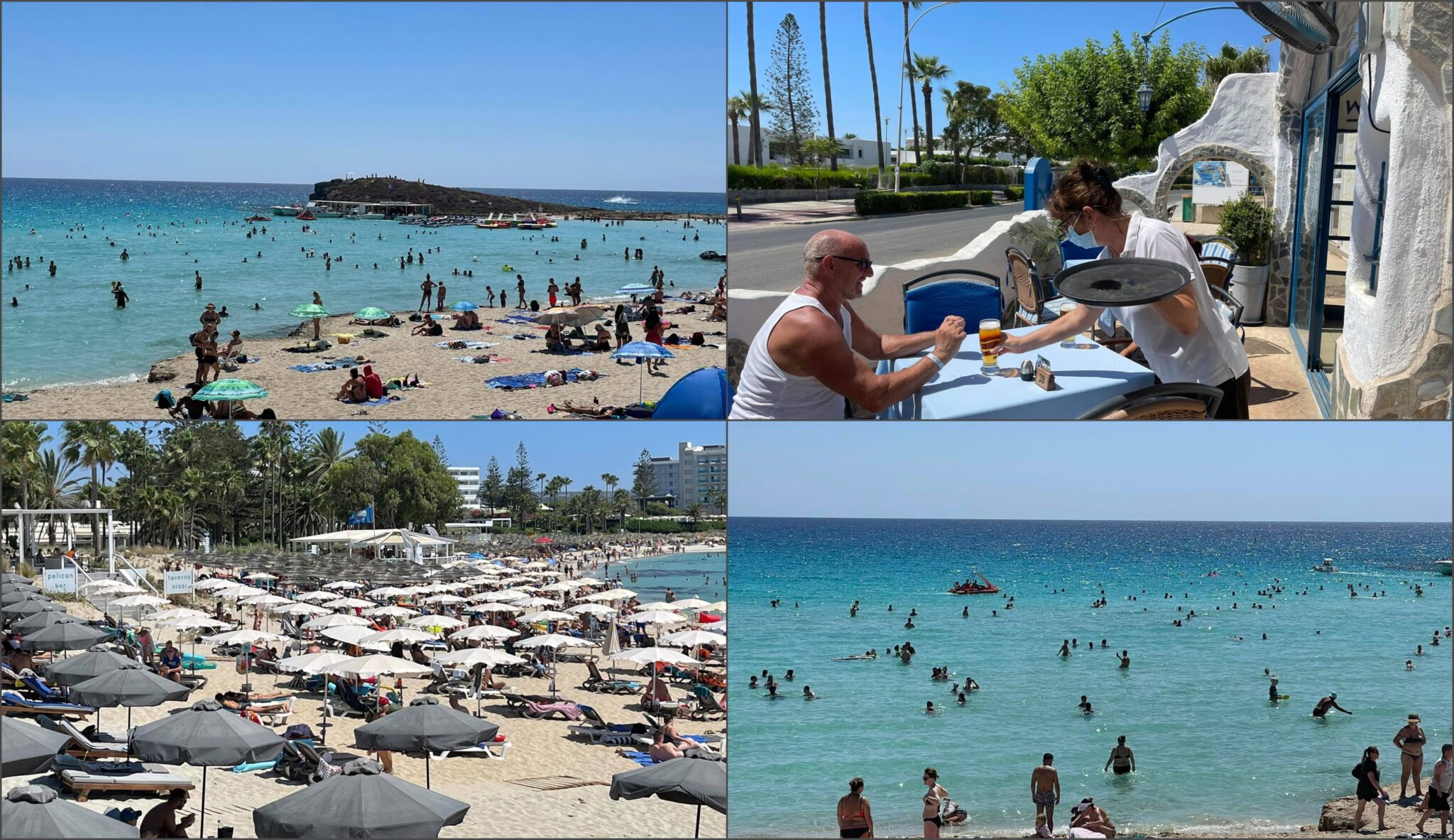 Χιλιάδες Κύπριοι παραθεριστές έδωσαν «ζωή» στο τουριστικό θέρετρο του νησιού