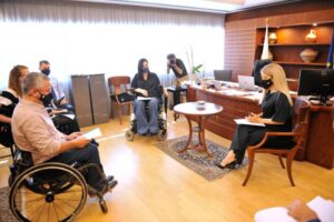 Έβαλε στο τραπέζι την κοινωνική ενσωμάτωση και αξιοπρεπή διαβίωση ΑμεΑ η Αννίτα