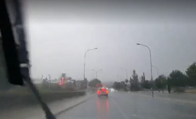 Έντονες βροχοπτώσεις σε όλη την Κύπρο, από Αμμόχωστο μέχρι Πάφο (ΒΙΝΤΕΟ)
