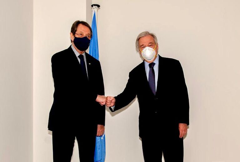 Η απάντηση Γκουτέρες στις επικρίσεις Αναστασιάδη για «επιτήδεια ουδετερότητα»