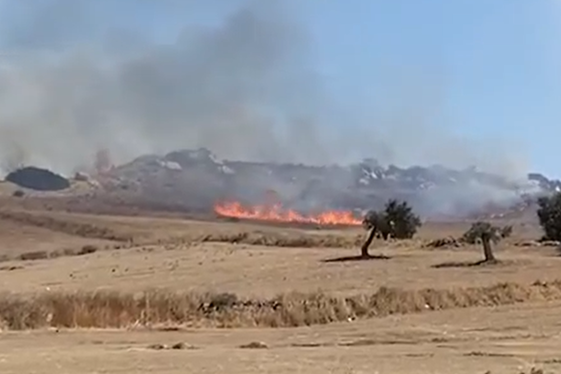 ΒΙΝΤΕΟ: Μεγάλη φωτιά στα κατεχόμενα