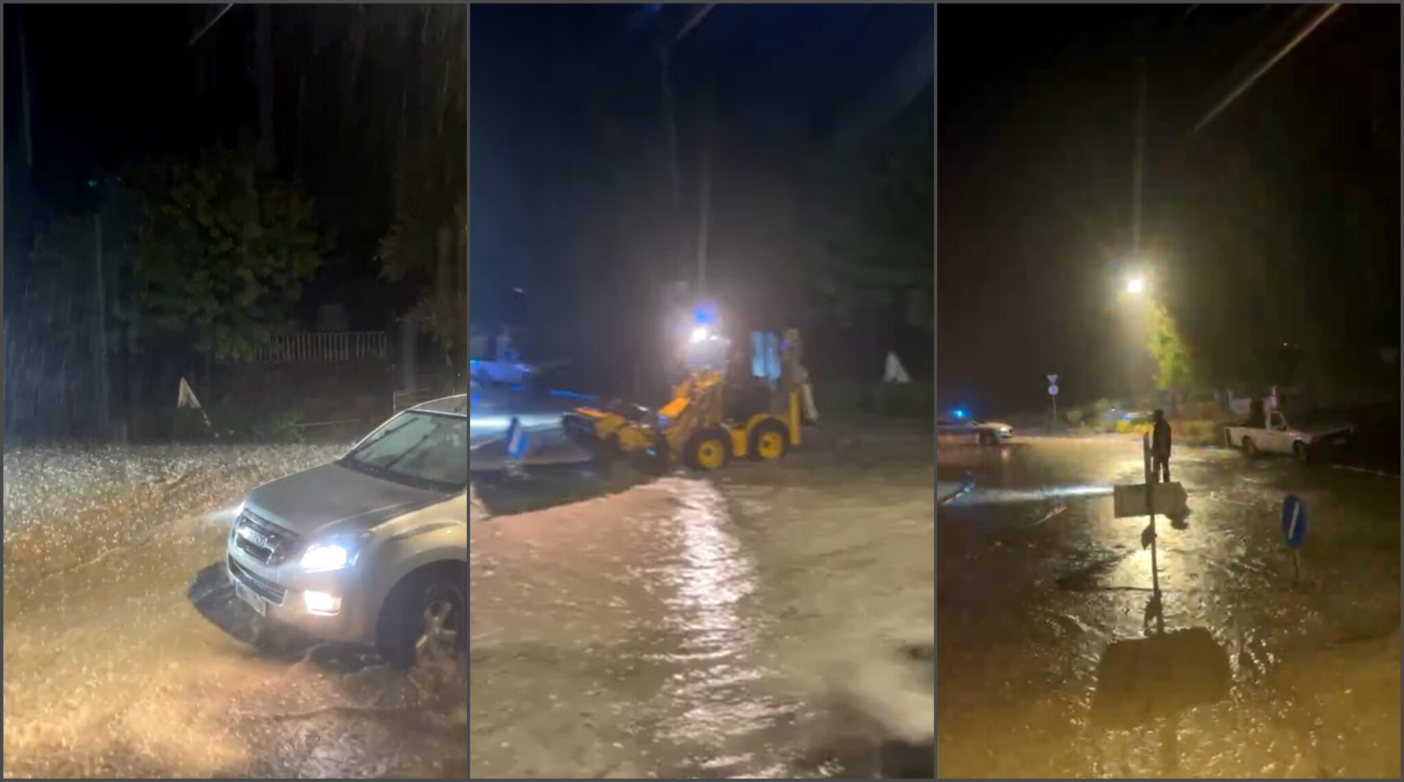 Χάος σε Λύμπια και Κίτι: Πλημμυρισμένοι δρόμοι και σπίτια λόγω της κακοκαιρίας