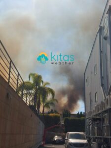 Πυρκαγιά με πολλαπλές εστίες στη Λεμεσό – Επί τόπου και εναέρια μέσα πυρόσβεσης