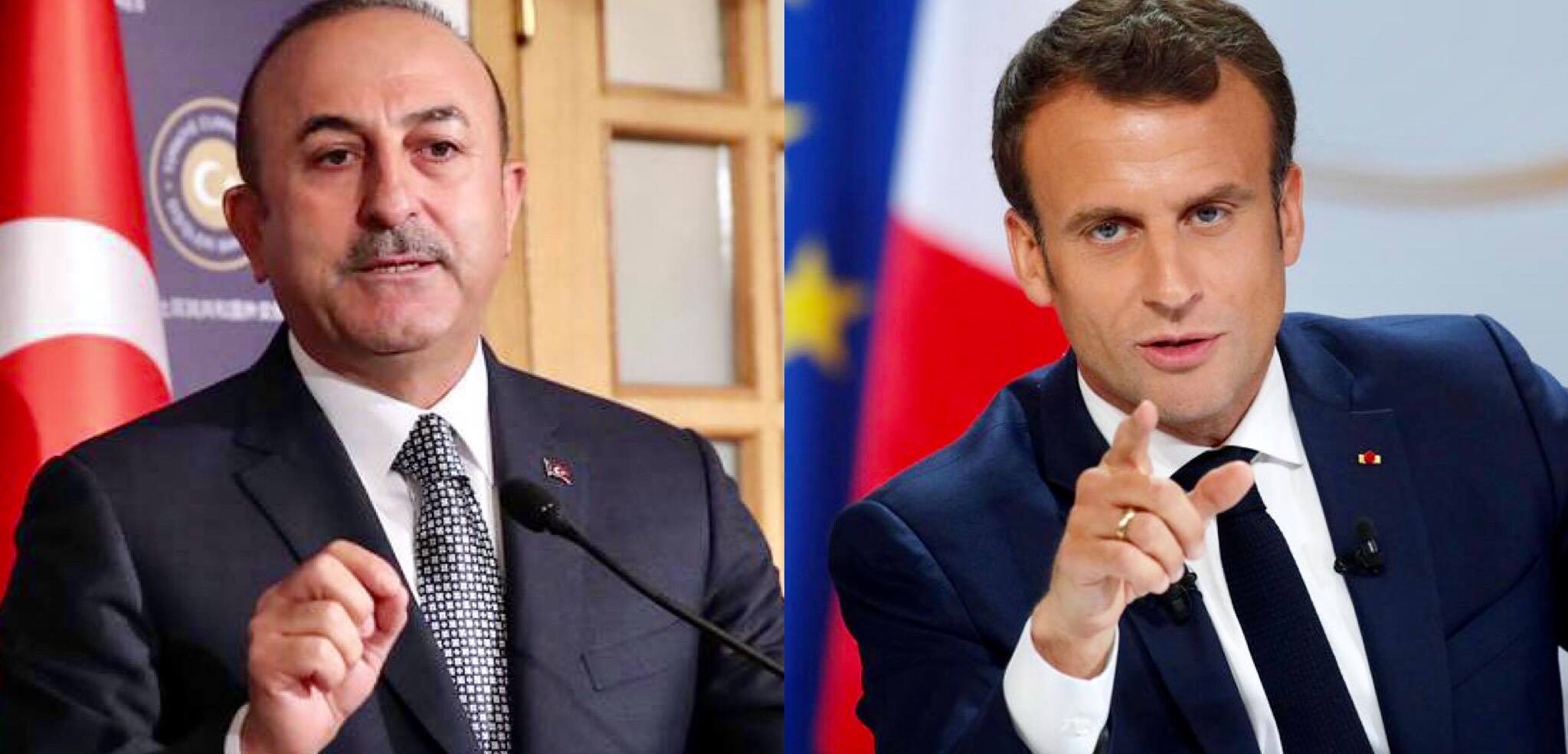 Τσαβούσογλου για Μακρόν: «Αν έχει κάτι να πει, να το κάνει μπροστά μας»