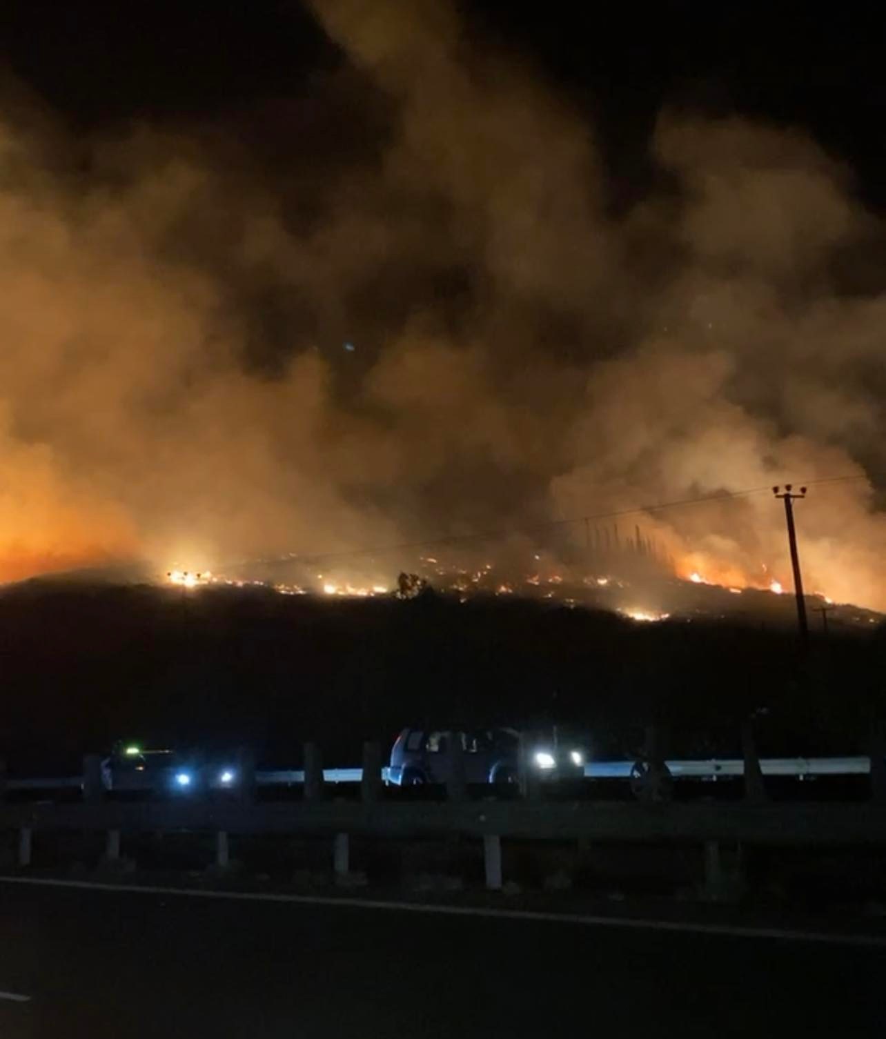 BINTEO: Κοντά στον αυτοκινητόδρομο η πυρκαγιά που ξέσπασε στη Λεμεσό