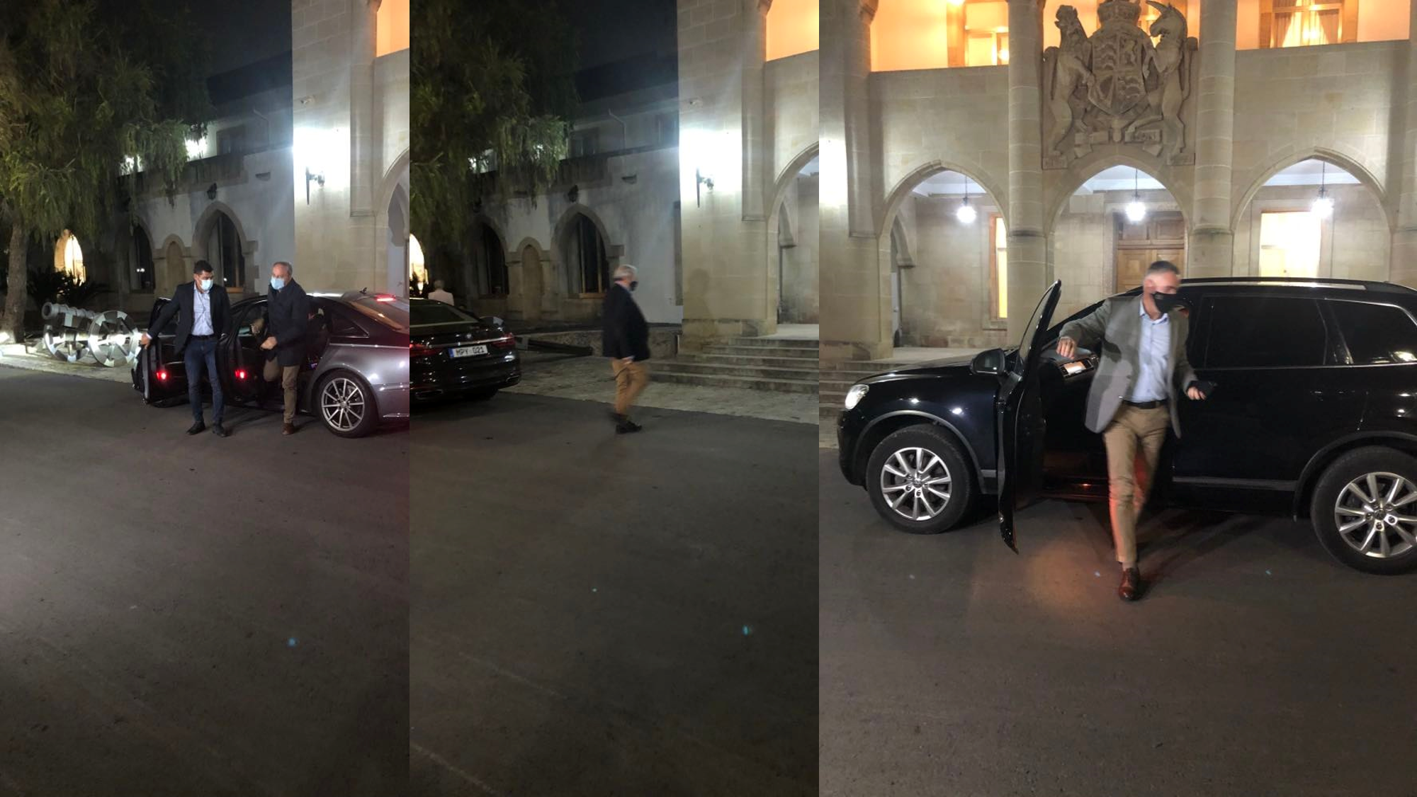 ΦΩΤΟ: Ανεβαίνουν τον λόφο του Προεδρικού οι πολιτικοί αρχηγοί για το δείπνο