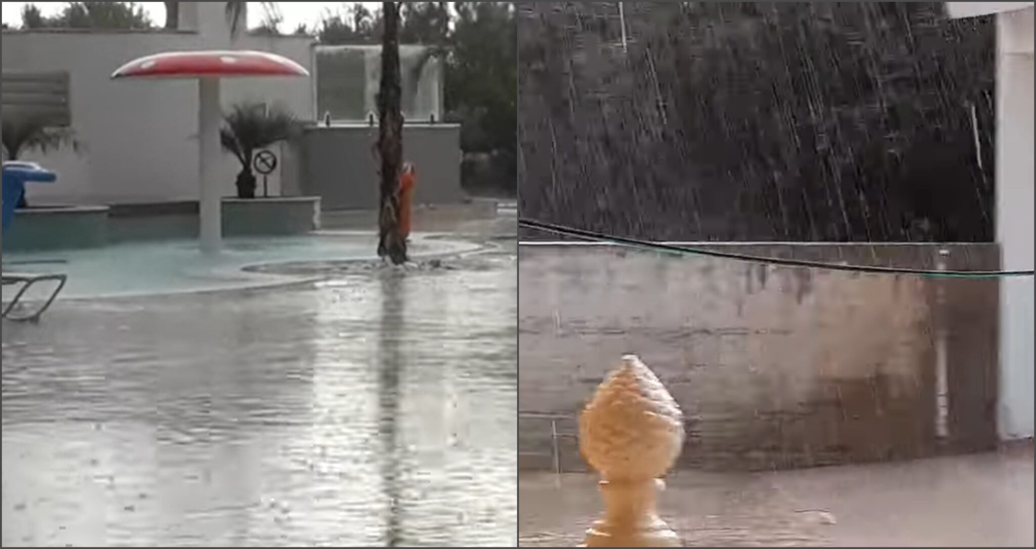ΒΙΝΤΕΟ: Καταρρακτώδεις βροχές από την Αγία Νάπα μέχρι την Πάφο