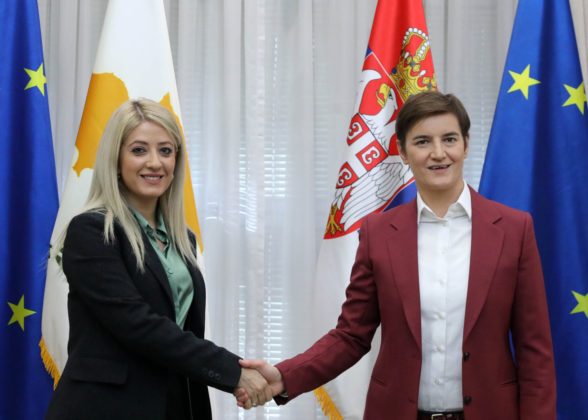 Τις αδελφικές σχέσεις Κύπρου και Σερβίας, τόνισε η ΠτΒ στην Πρωθυπουργό Σερβίας