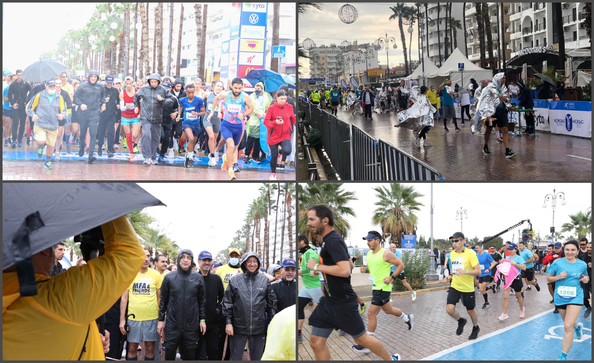 Στιγμές συγκίνησης στο Μαραθώνιο Λάρνακας: Υπό βροχή η γιορτή του αθλητισμού