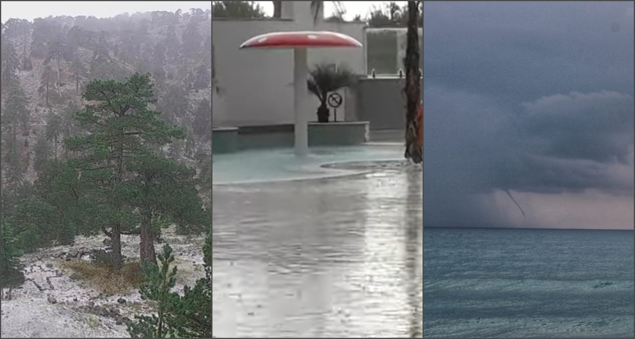 Δείχνει τα "δόντια" της η κακοκαιρία: Καταιγίδες, χαλάζι και πτώση κεραυνών(VID)