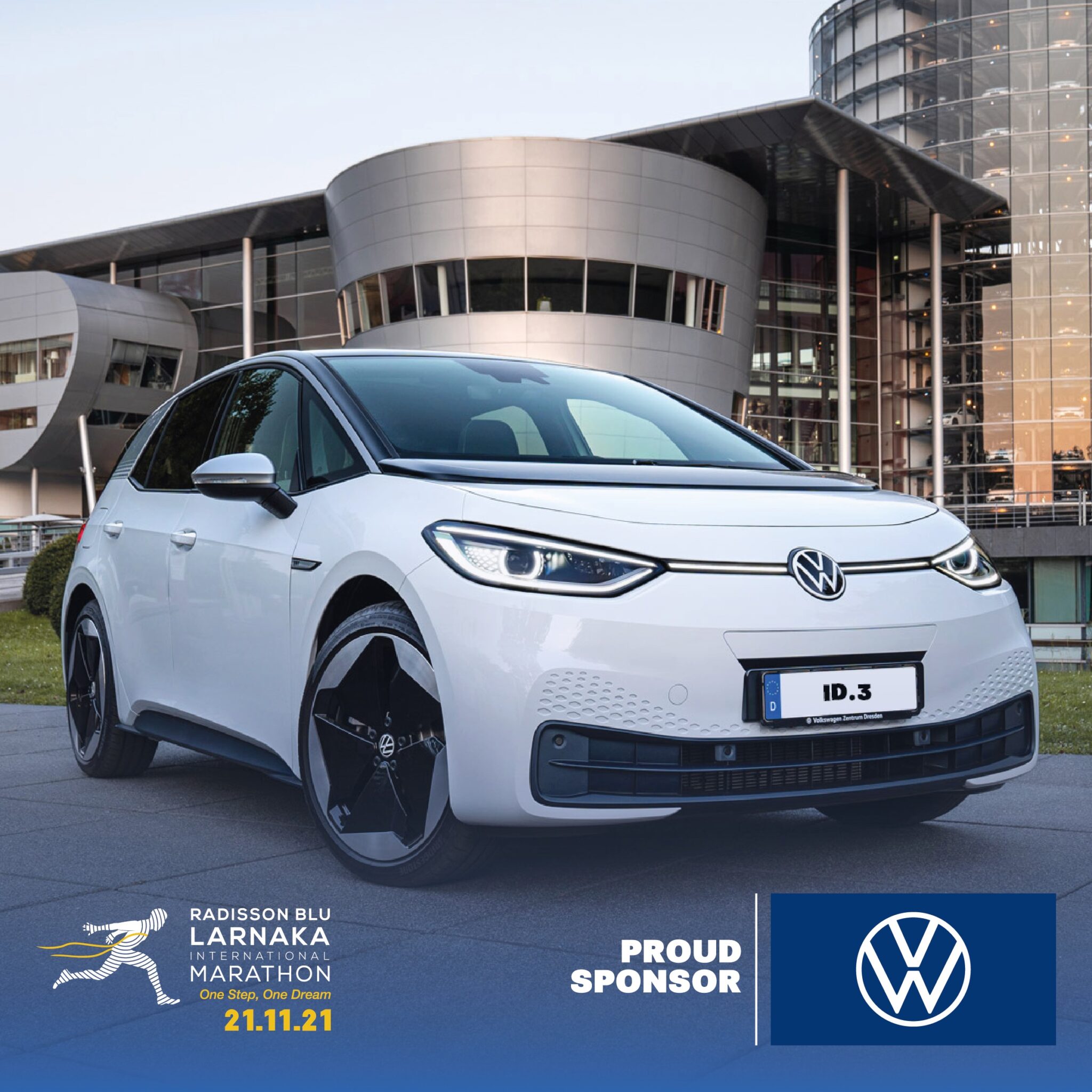 Volkswagen Κύπρου οδηγεί ηλεκτρικά τον 4ο Radisson Blu Διεθνή Μαραθώνιο Λάρνακας
