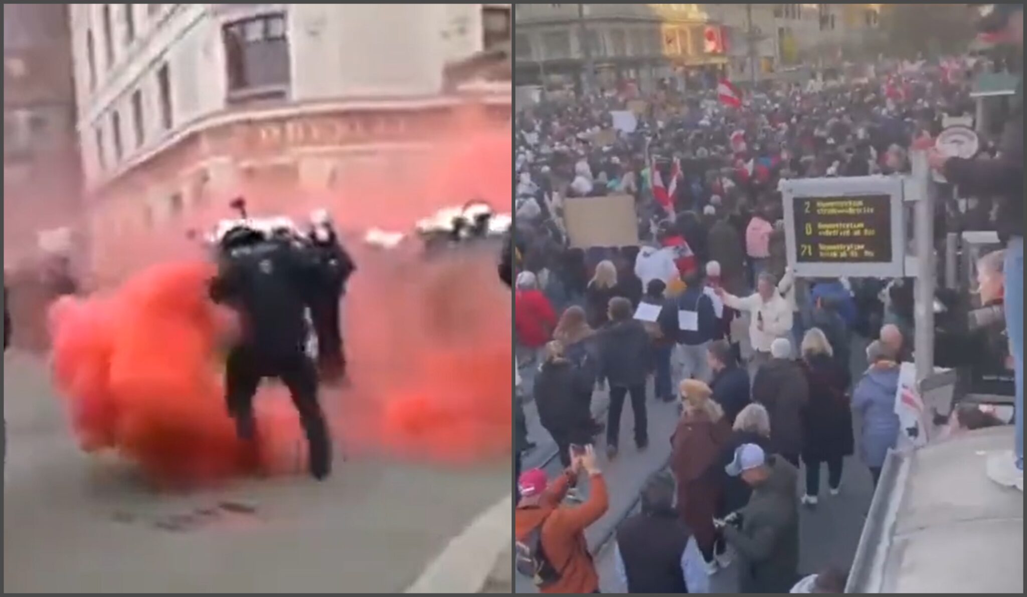 Χάος στην Αυστρία: Χιλιάδες διαδηλωτές στους δρόμους μετά το lockdown (ΒΙΝΤΕΟ)