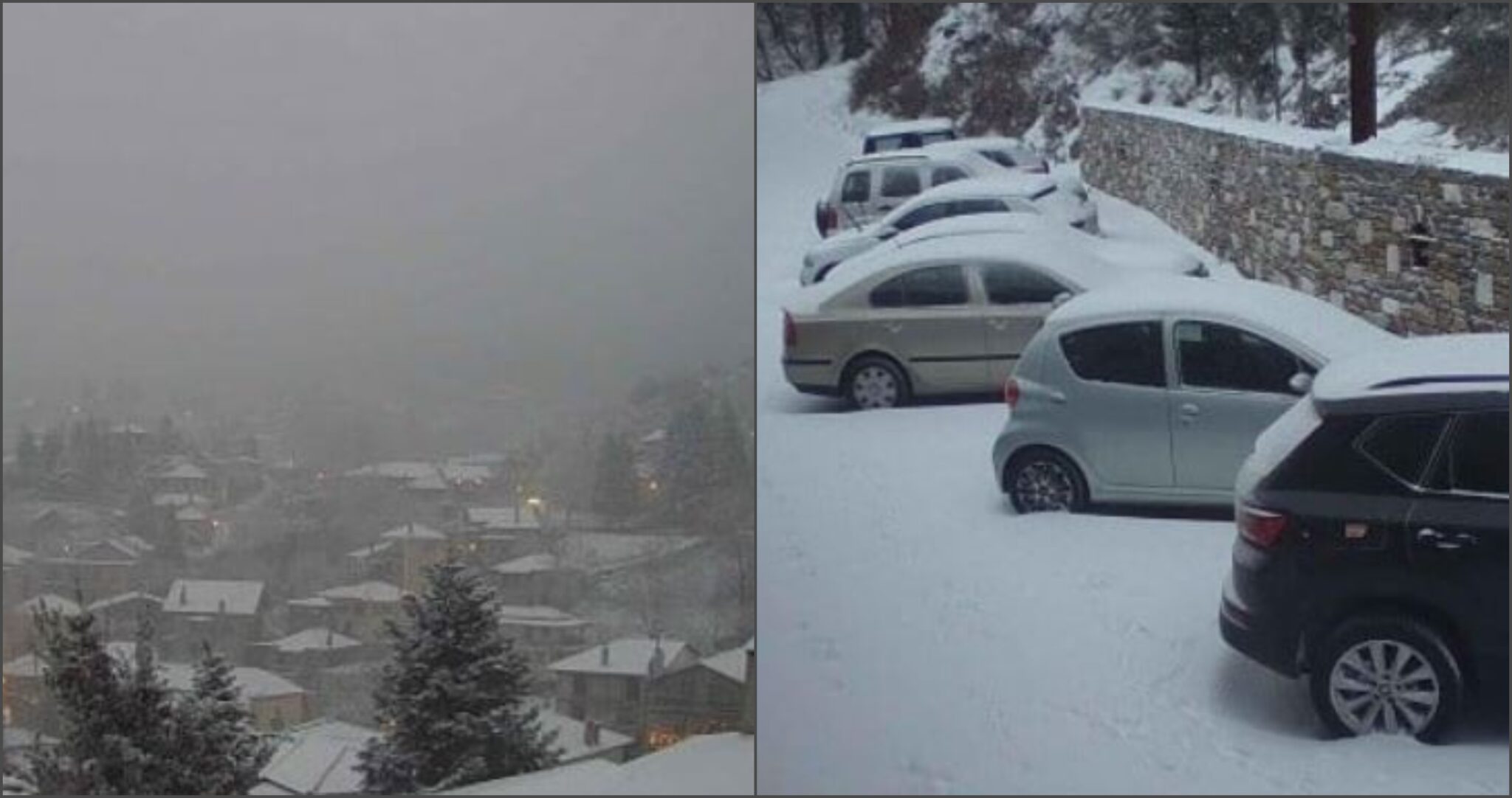 ΦΩΤΟ: Η κακοκαιρία Carmel «έντυσε» στα λευκά δεκάδες περιοχές της Ελλάδας