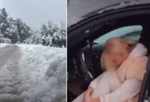 Eγκλωβίστηκε η Καινούργιου στα… χιόνια! Ο γνωστός παρουσιαστής που την “έσωσε”