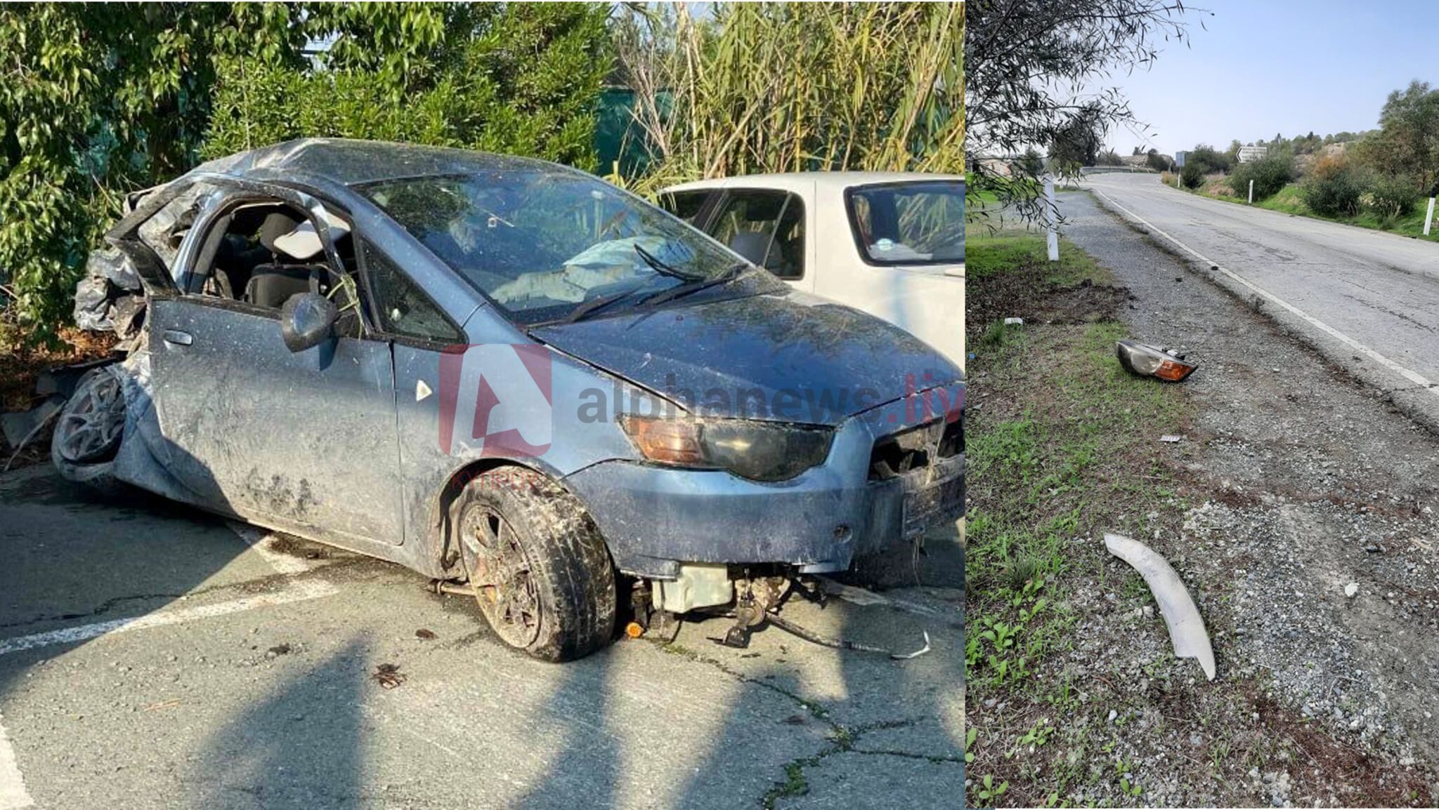 Θρήνος για την 20χρονη Γαβριέλλα: Συγκλονίζουν οι εικόνες από το μοιραίο όχημα