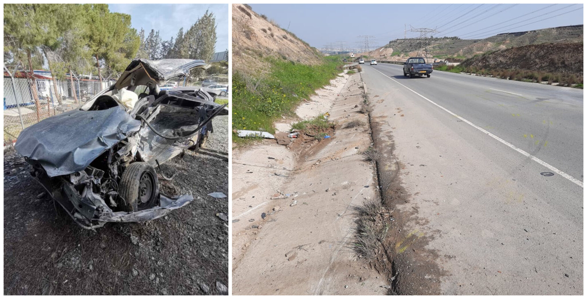 ΦΩΤΟ: Άμορφη μάζα το μοιραίο όχημα της άτυχης 23χρονης, δίνει μάχη η συνοδηγός