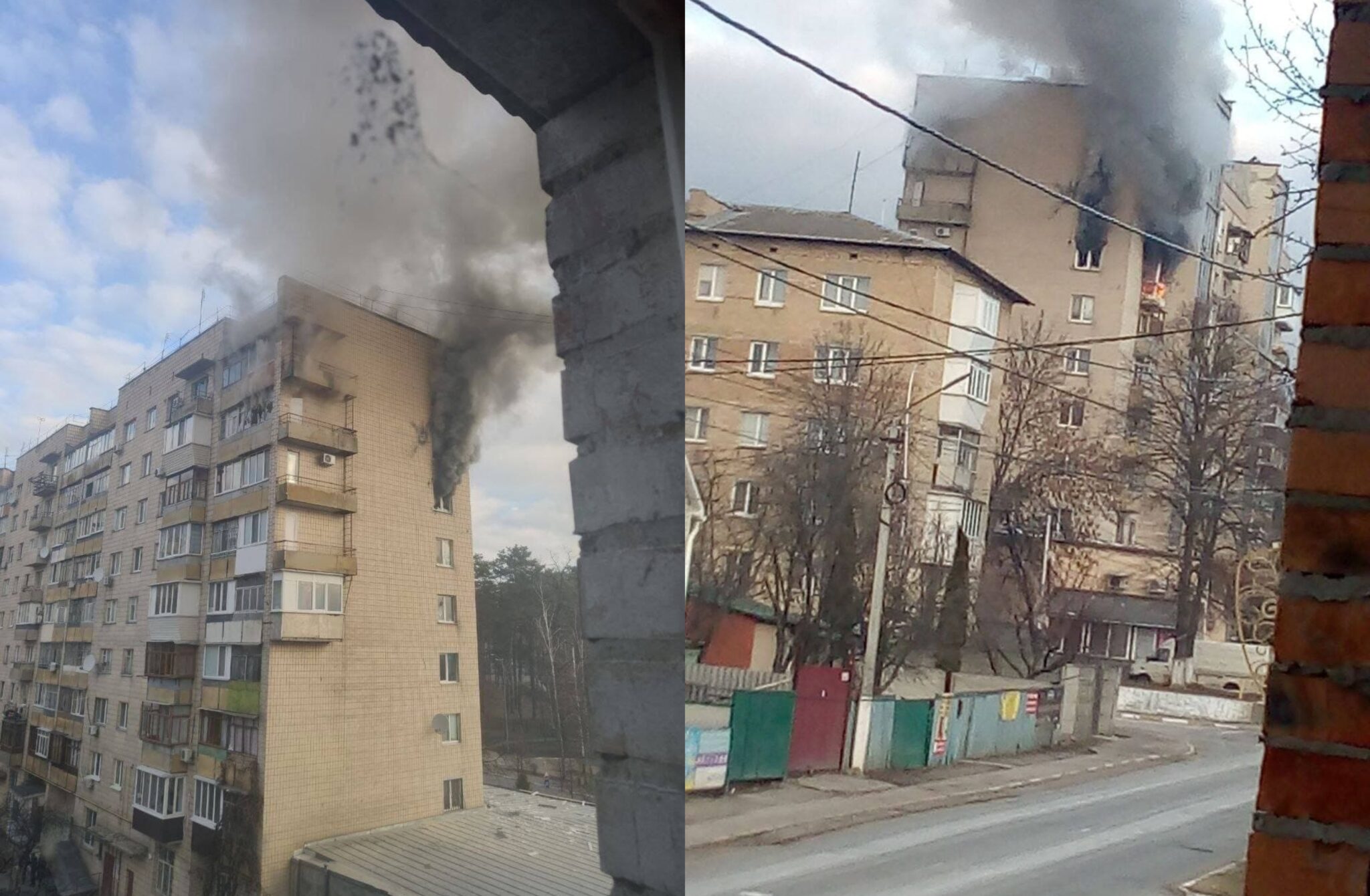 Χτύπησαν ξανά πολυκατοικία με αμάχους σε προάστιο του Κιέβου (ΒΙΝΤΕΟ)