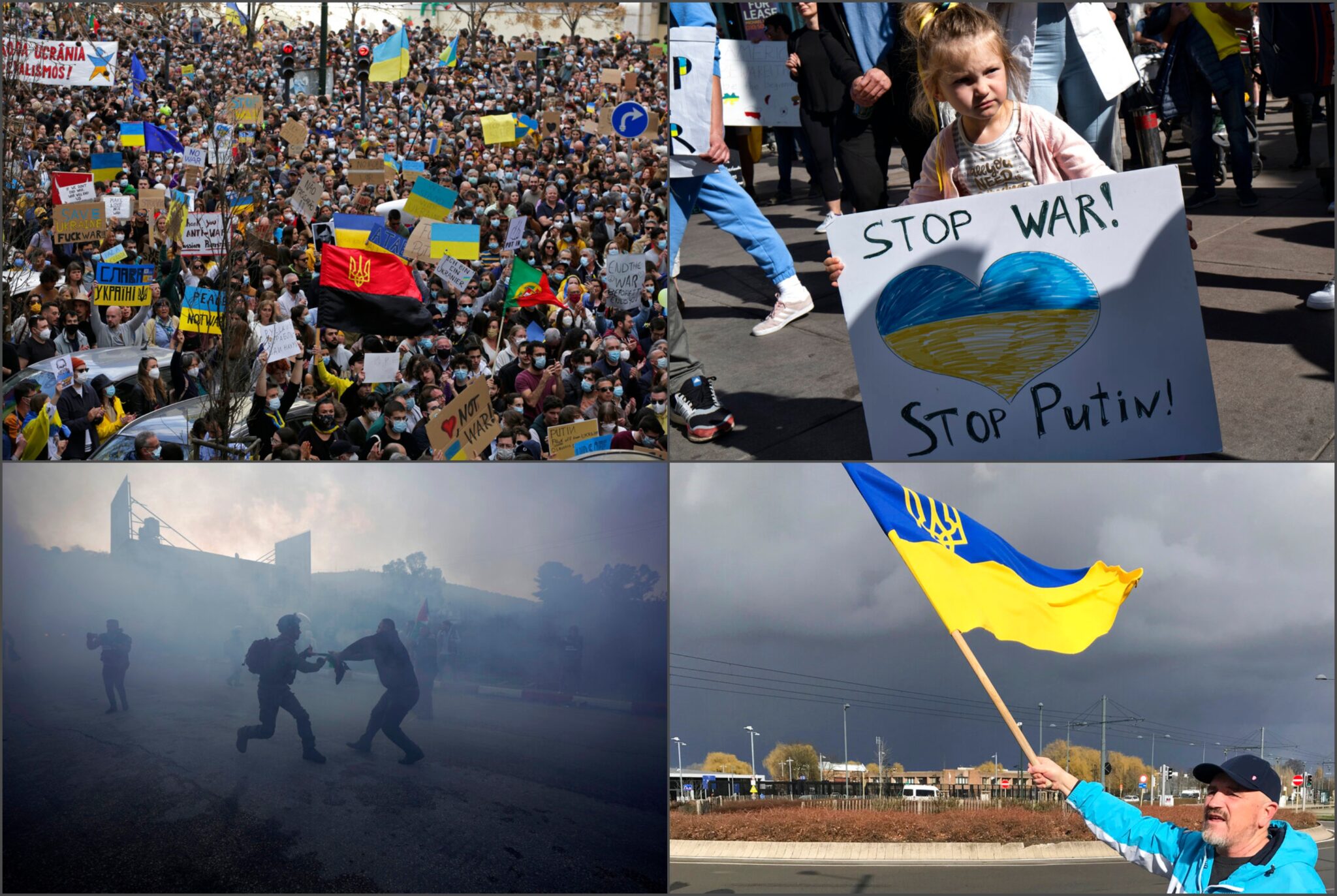 Όλοι οι πολίτες μια φωνή! Αντιπολεμικές διαδηλώσεις αλληλεγγύης για την Ουκρανία