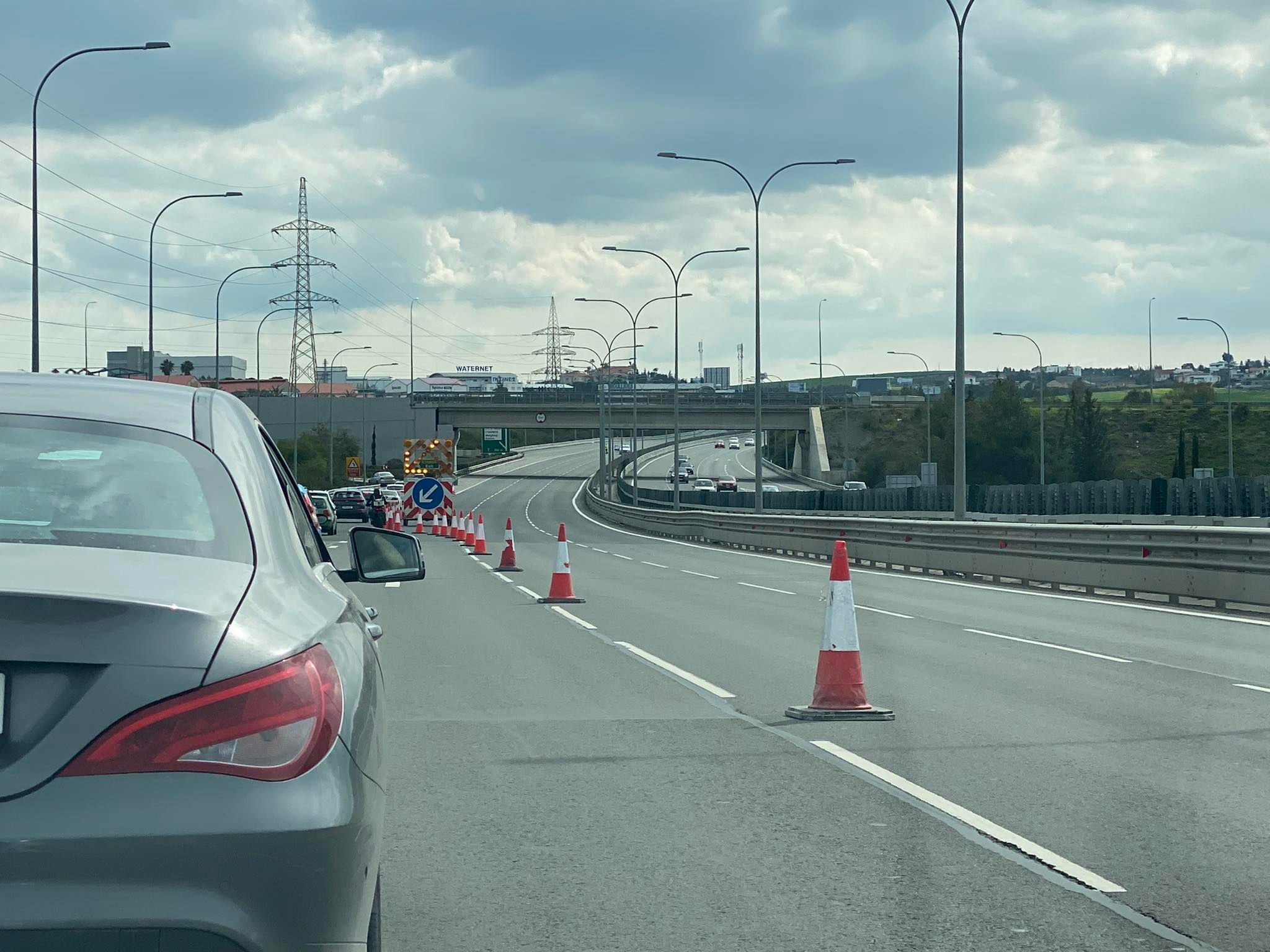 Κλείνουν για ώρες λωρίδες του highway Λευκωσίας-Λεμεσού το ερχόμενο Σάββατο