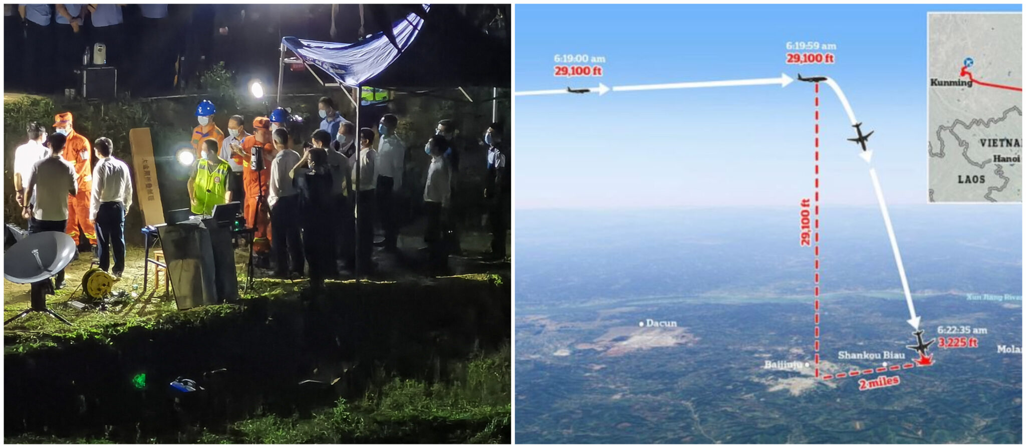 Σβήνουν οι ελπίδες για επιζώντες: Η πορεία του μοιραίου Boeing (ΒΙΝΤΕΟ)