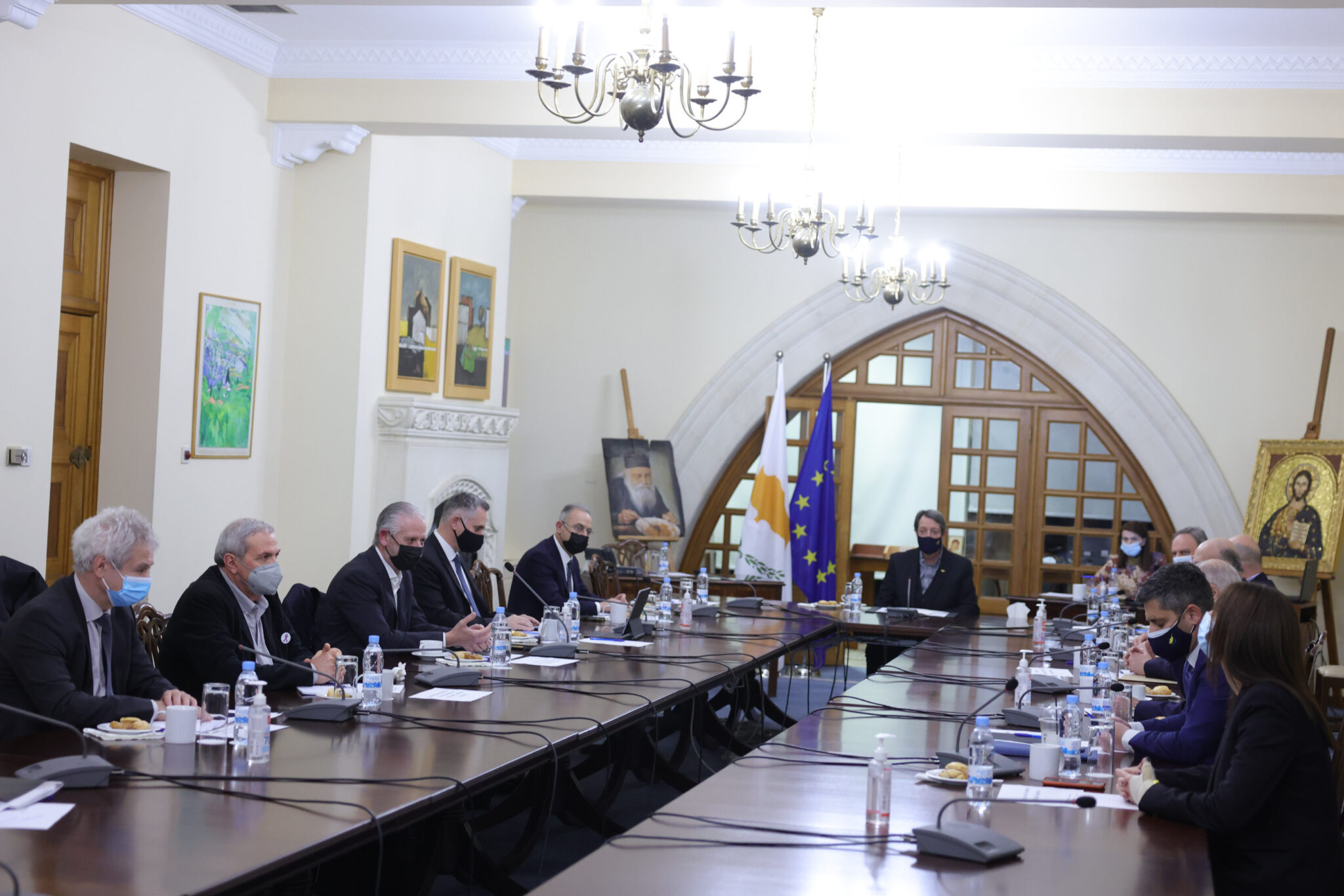 Ενημέρωσε πολιτικούς αρχηγούς για ΜΟΕ ο Πρόεδρος Αναστασιάδης