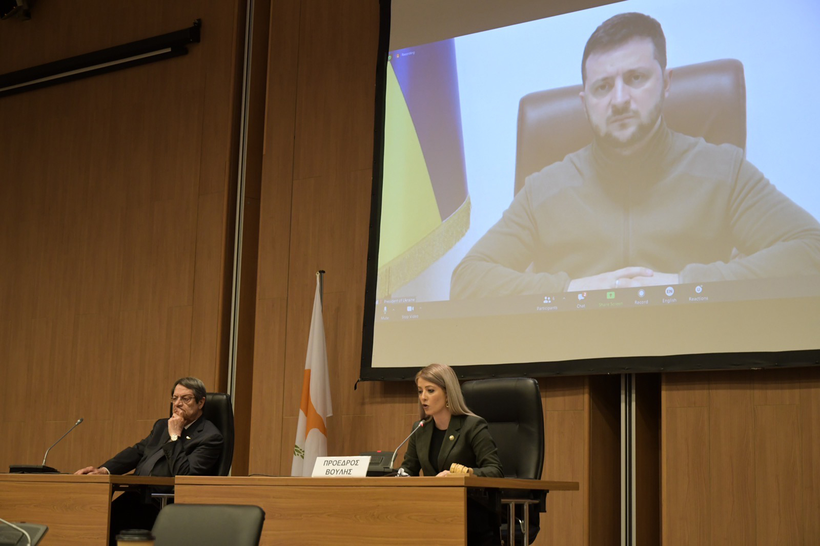 Αναστασιάδης: Ενοχλημένος για τη μη αναφορά στην εισβολή από τον Ζελένσκι