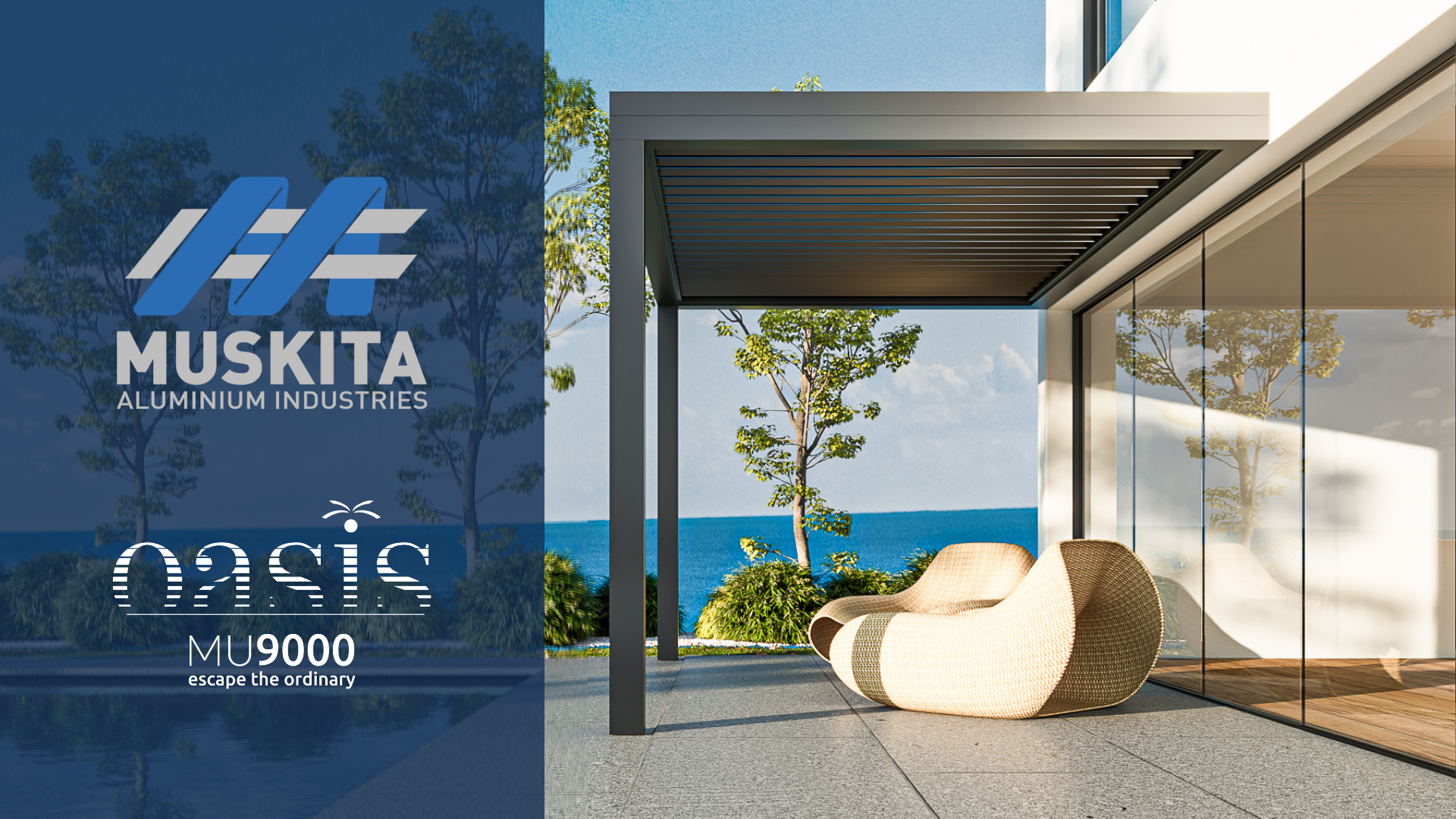 Βρείτε τη δική σας Όαση με το πρωτοποριακό σύστημα πέργκολας MU9000 Oasis