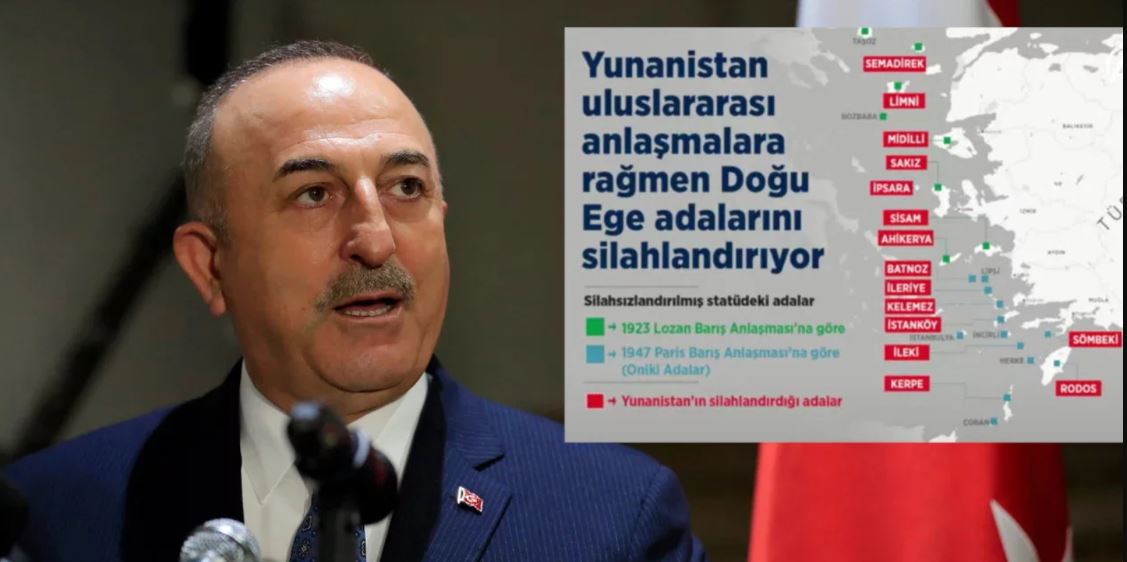 Ακραία πολεμική πρόκληση από Τουρκία: "Γκριζάρει" το Αιγαίο με χάρτες (BINTEO)