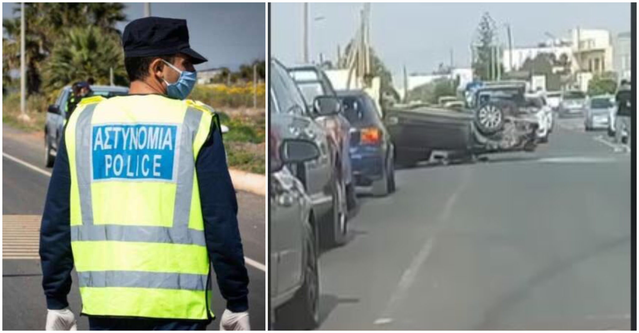 Όχημα ανετράπη σε δρόμο της Κοκκινοτριμιθιάς (ΒΙΝΤΕΟ)