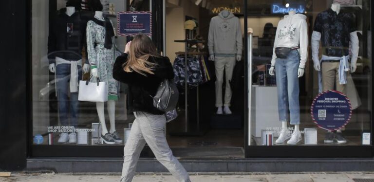 Ετήσια αύξηση 7,7% αξίας εργασιών λιανικού εμπορίου τον Μάρτιο