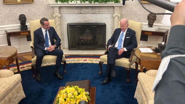 Η επίσκεψη του Μητσοτάκη στον Λευκό Οίκο και η υποδοχή του Μπάιντεν