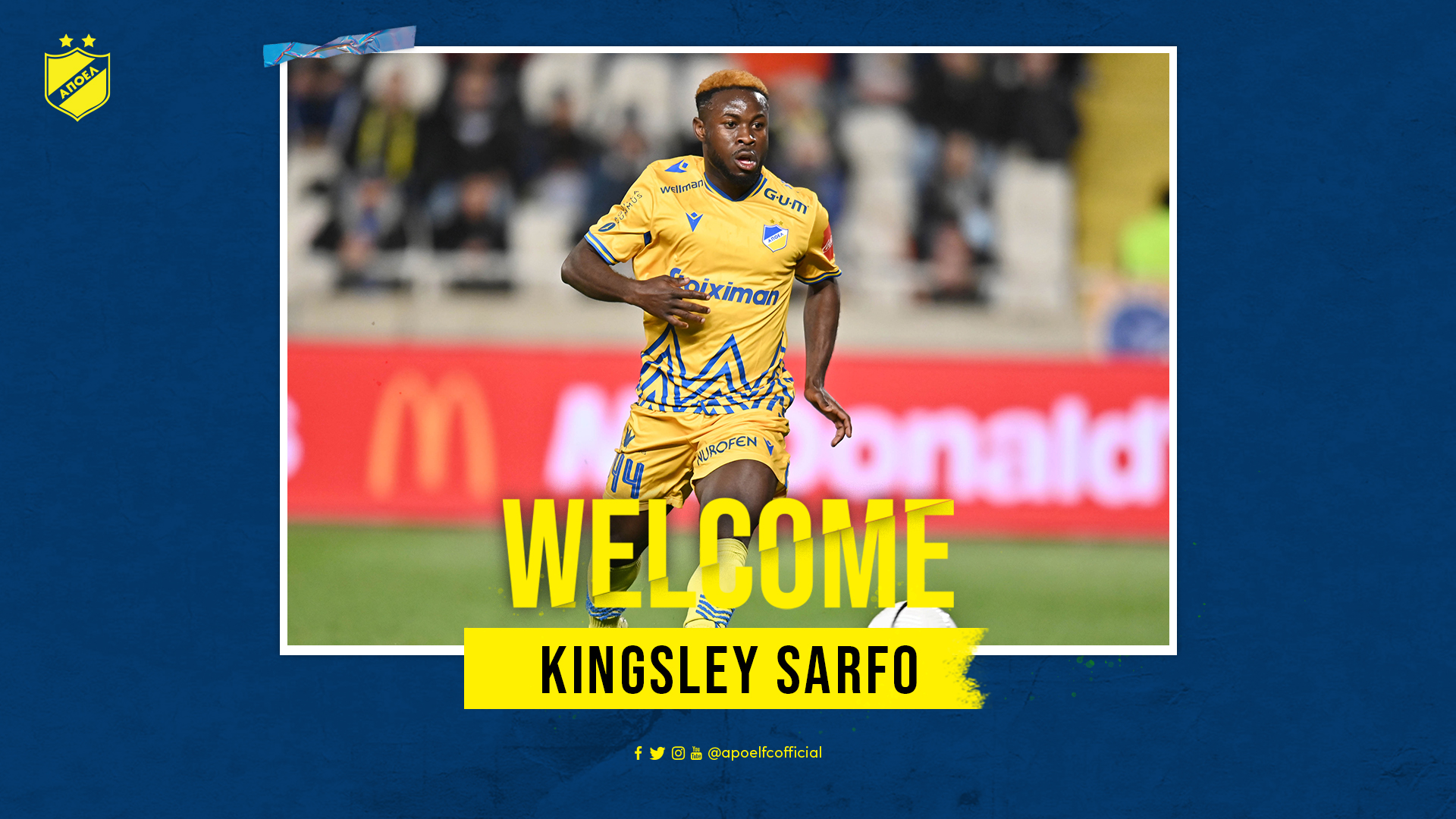 Έκλεισε το «σίριαλ» Σαρφό, στον ΑΠΟΕΛ και με τη… βούλα ο παίκτης