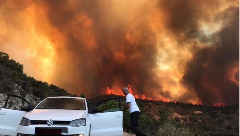 Δραματικές ώρες στον Πενταδάκτυλο: Στάχτη 10km2 γης από την πύρινη κόλαση (VID)