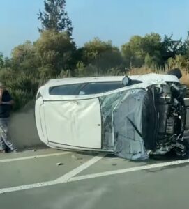 Ένας τραυματίας μετά από τροχαίο στον αυτοκινητόδρομο Λάρνακας-Αγίας Νάπας