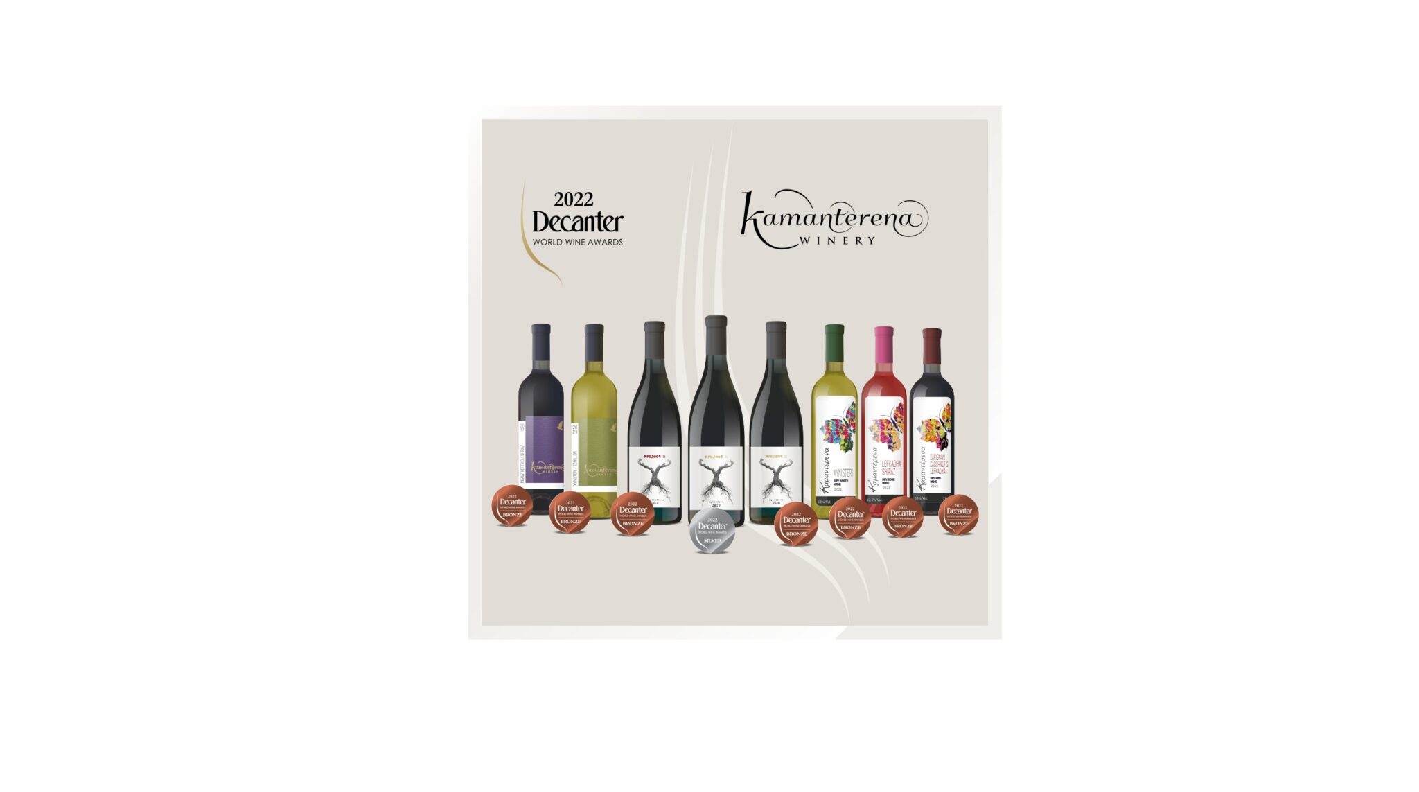 2022 Decanter World Wine Awards: Tο οινοποιείο Καμαντέρενας απέσπασε 8 Μετάλλια