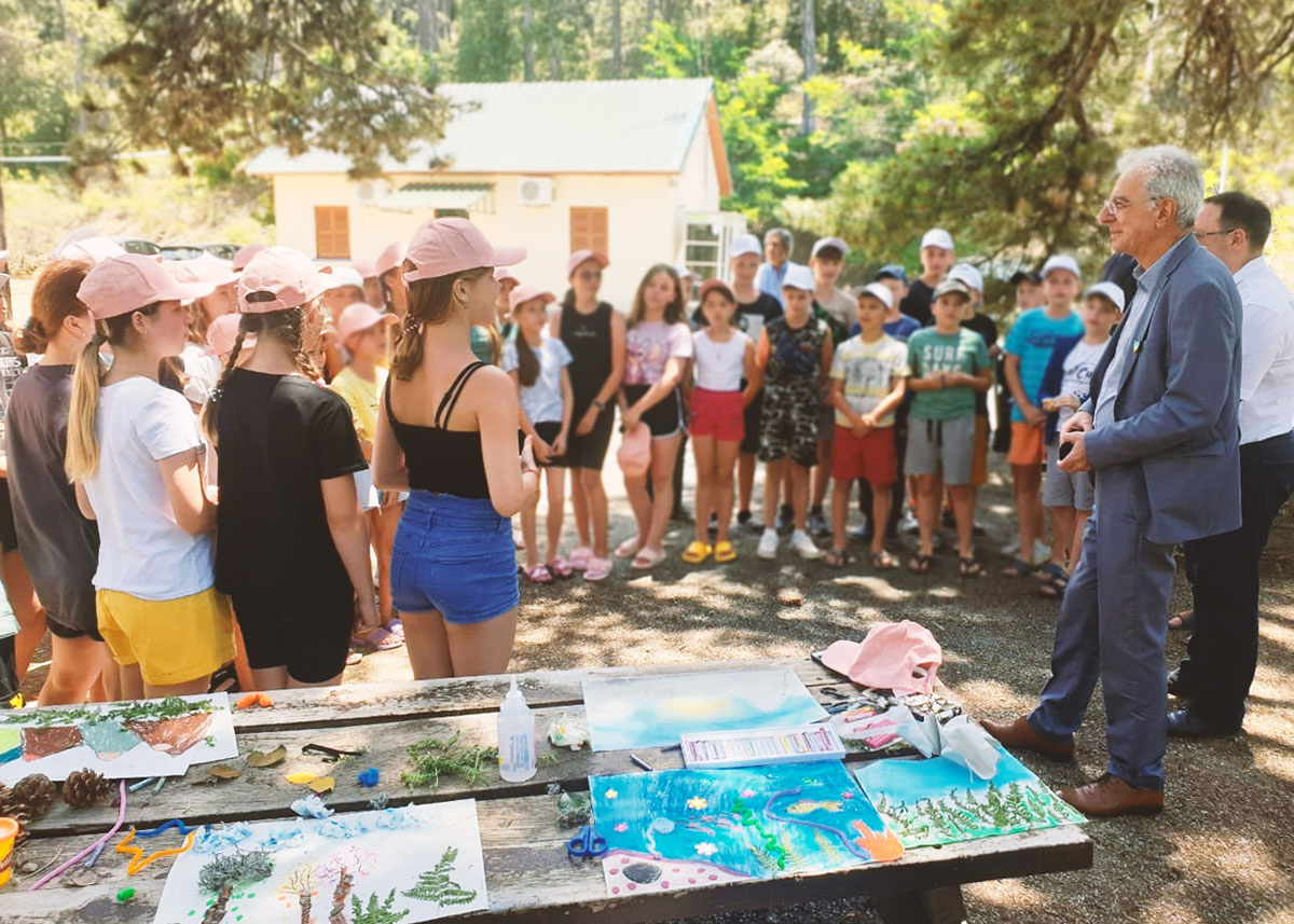Προσφυγόπουλα από την Ουκρανία σε κατασκήνωση στον Πρόδρομο