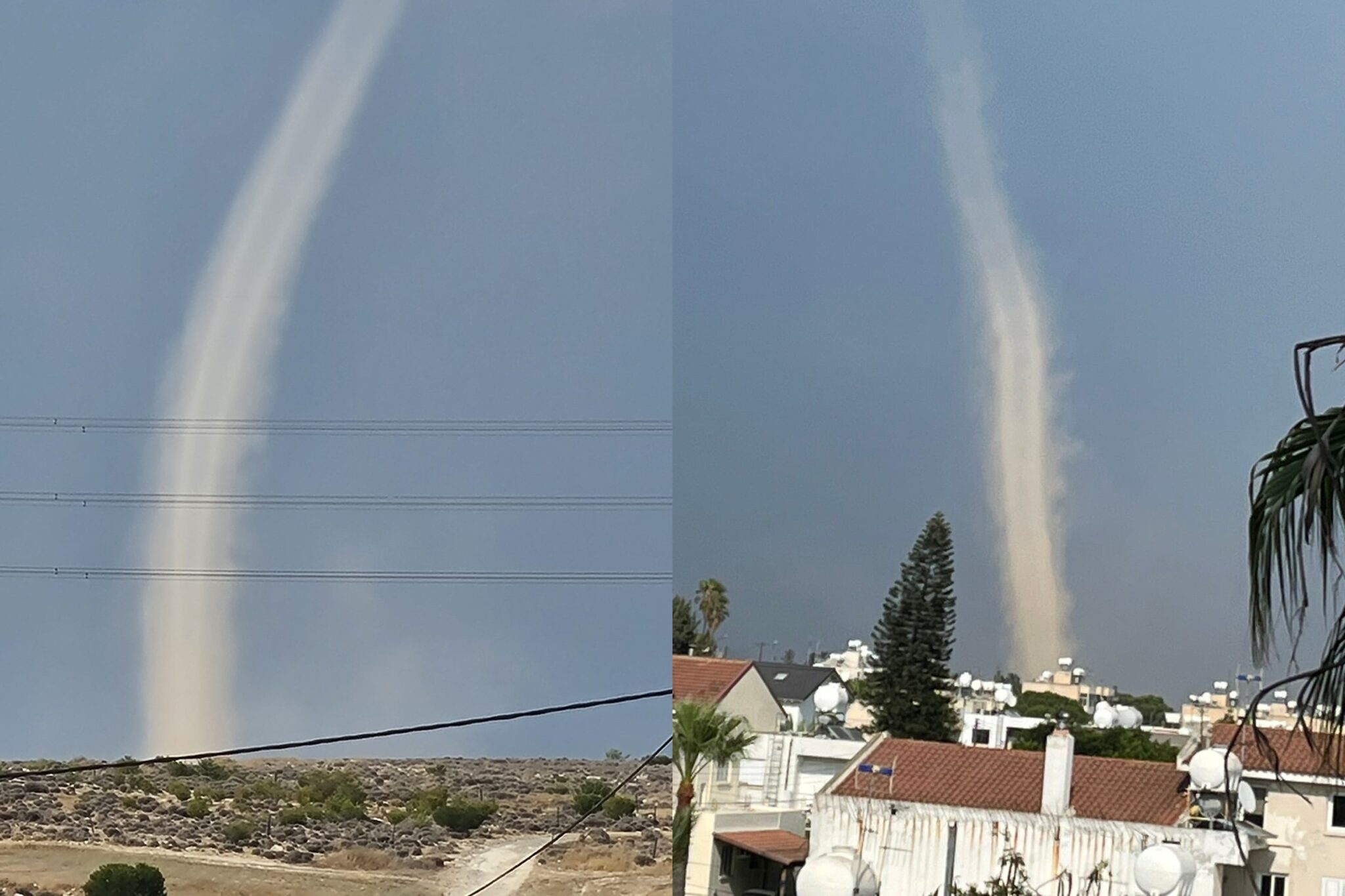 ΒΙΝΤΕΟ: Ανεμοστρόβιλος αναστάτωσε την περιοχή της Αγλαντζιάς