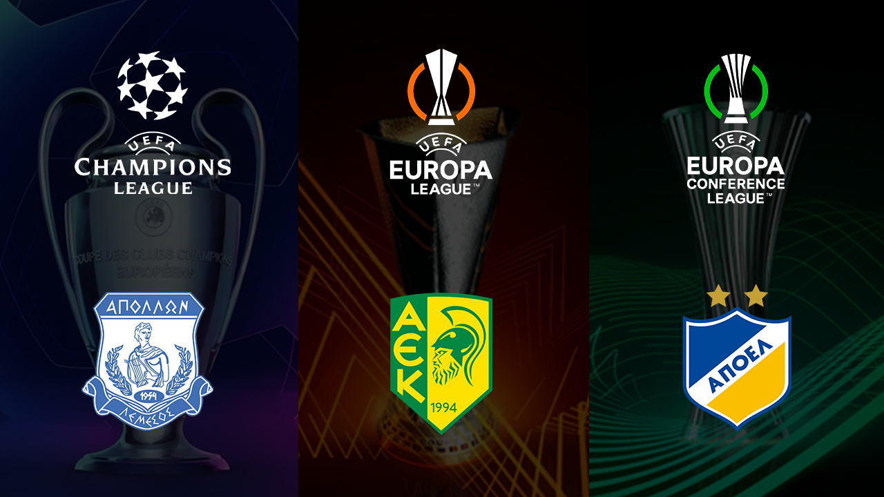 Το πρόγραμμα των ομάδων μας στις Ευρωπαϊκές διοργανώσεις