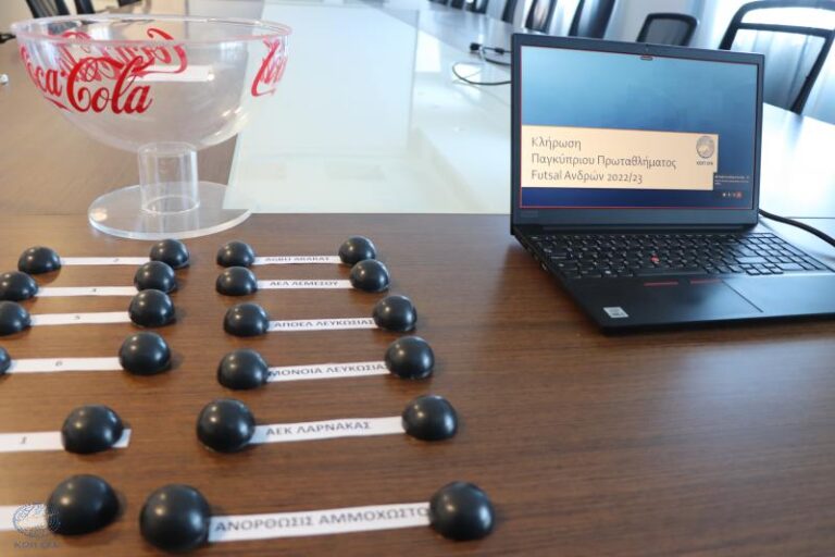 Η κλήρωση του Πρωταθλήματος Futsal 2022 – 2023