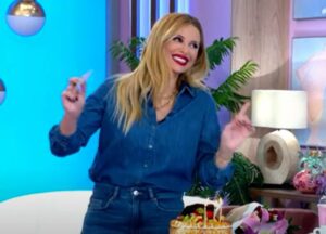 Χριστιάνα Αριστοτέλους: Η τούρτα έκπληξη στον αέρα της εκπομπής της