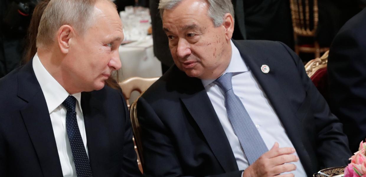 Οι εξαγωγές σιτηρών και λιπασμάτων απασχόλησαν Γκουτέρες και Πούτιν