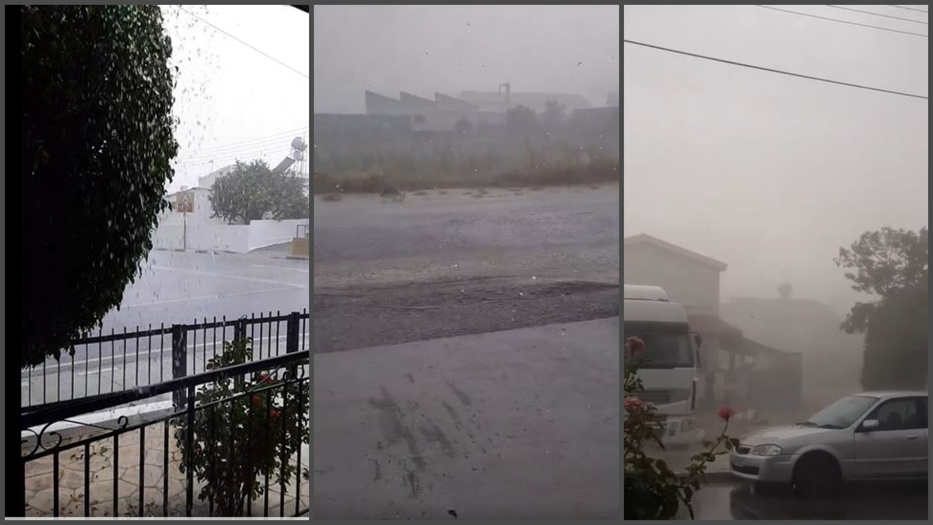 Άνοιξαν οι ουρανοί: Σφοδροί άνεμοι και προβλήματα στους δρόμους