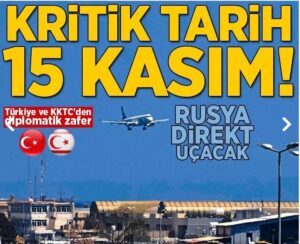 Για απευθείας πτήσεις από τη Ρωσία στο ψευδοκράτος γράφει ο Τ/κ τύπος