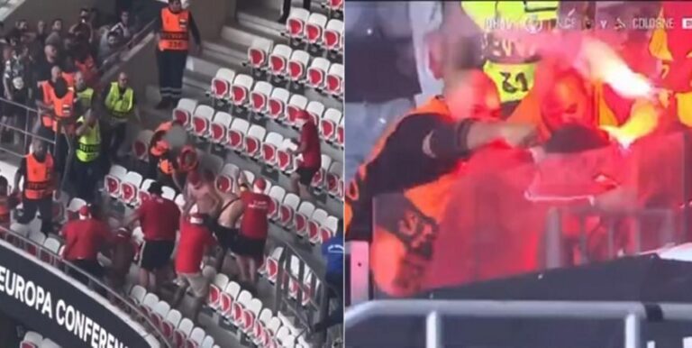 Σοκαριστικό βίντεο από την πτώση του οπαδού της Κολωνίας, άργησε η σέντρα
