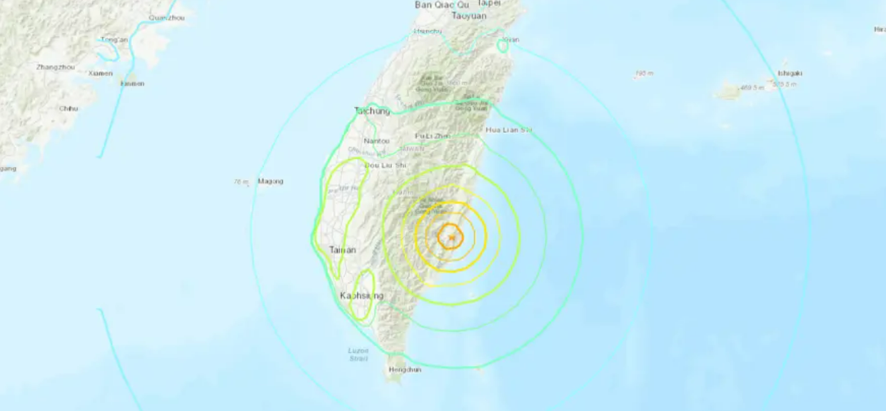 Σεισμός στη Ταϊβάν: Ισχυρή δόνηση 7,2 Ρίχτερ, προειδοποίηση για τσουνάμι