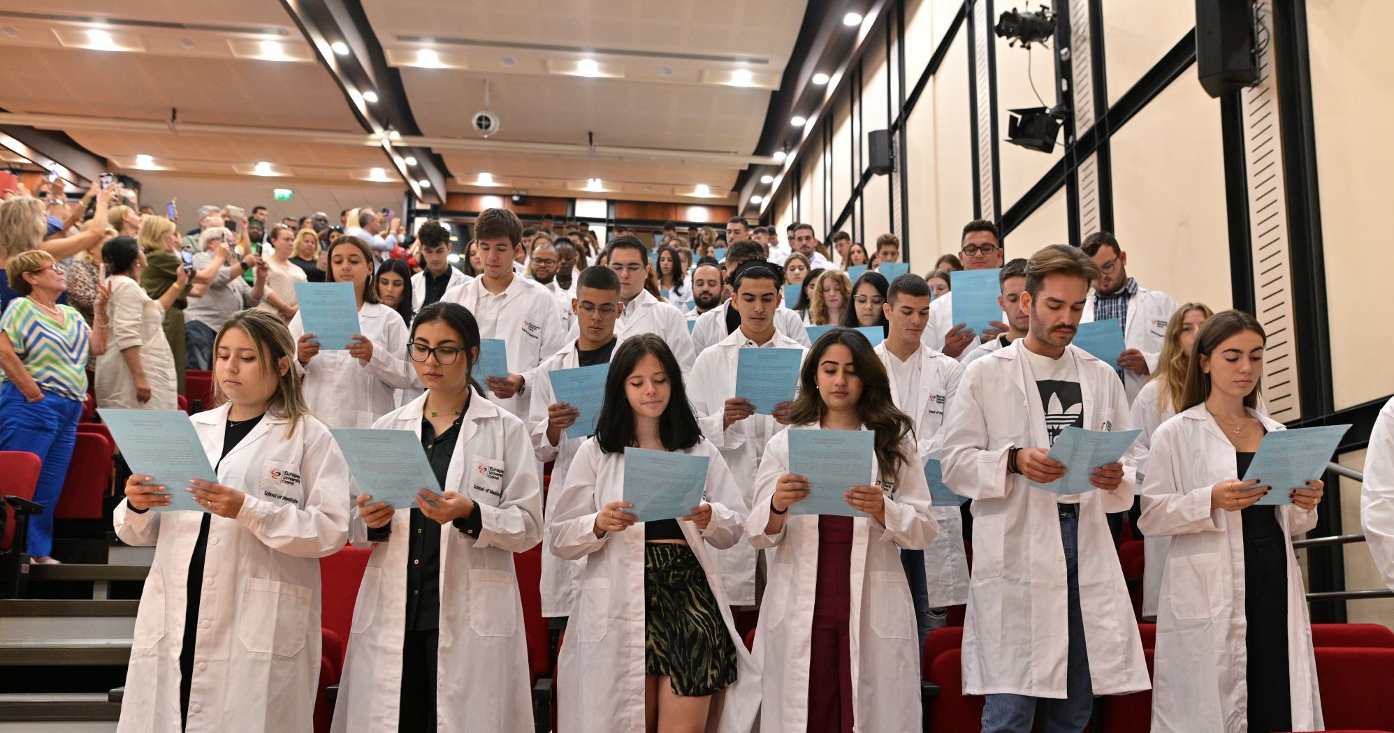 WhiteCoatCeremonyΙατρικήςΣχολής  του Ευρωπαϊκού Πανεπιστημίου Κύπρου