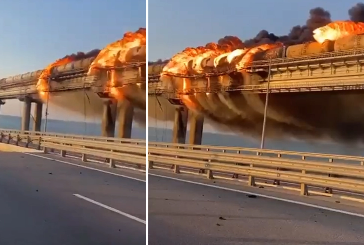 Πολύ ισχυρή έκρηξη στη γέφυρα στο Στενό του Κερτς (ΒΙΝΤΕΟ)