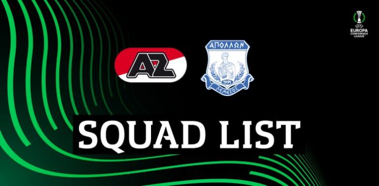 Με 18 παίκτες στην αποστολή για Ολλανδία ο Απόλλωνας